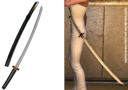 A real Katana and a Katana from TSW