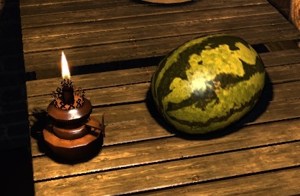 Oil lamp and melon.jpg